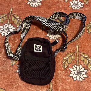 Lucy & Yak Black Corduroy Small Crossbody Bag